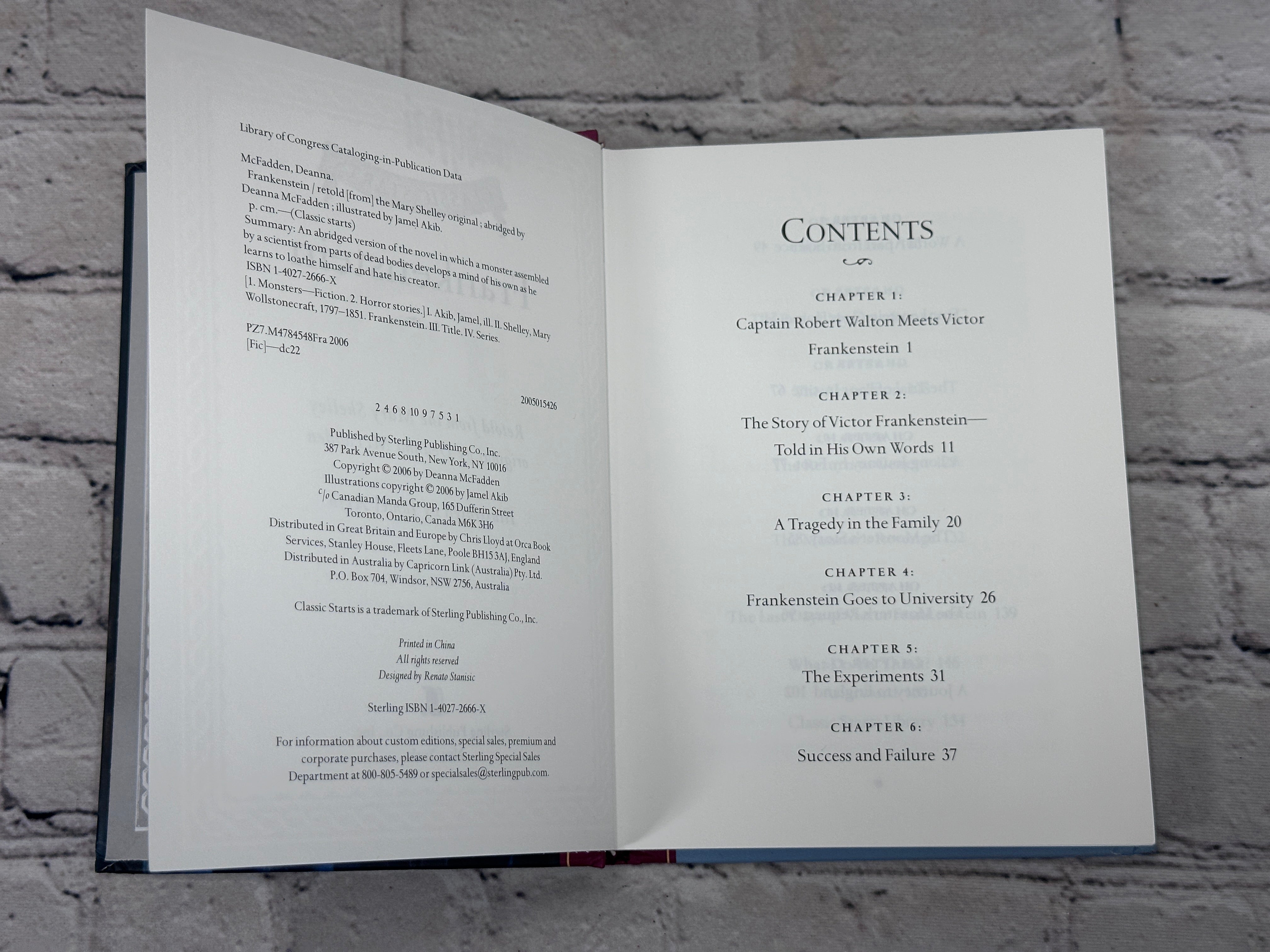 Frankenstein Retold from the Mary Shelley original [Classic Starts