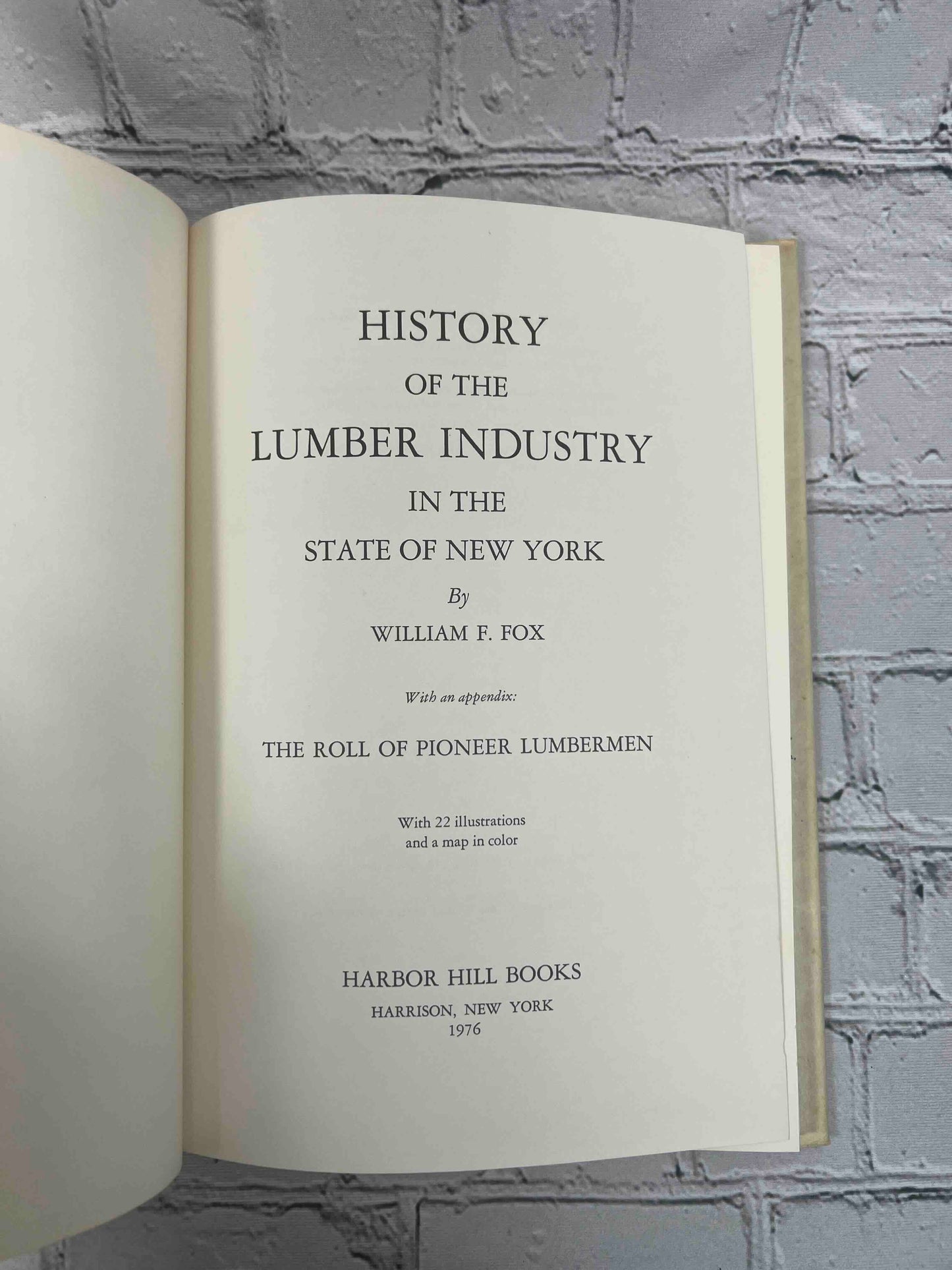 History of the Lumber Industry in the State of New York