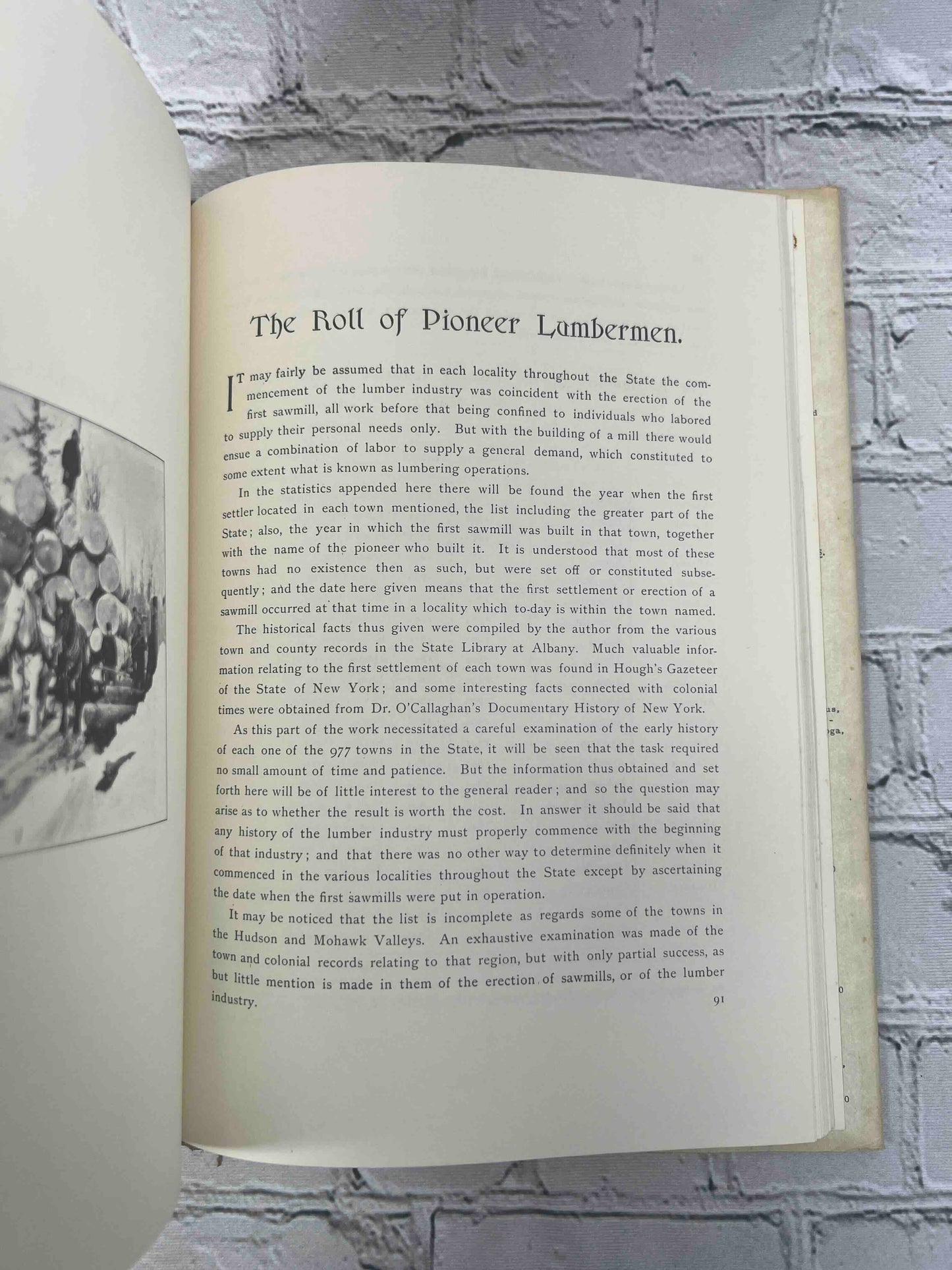 History of the Lumber Industry in the State of New York