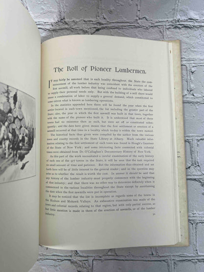History of the Lumber Industry in the State of New York