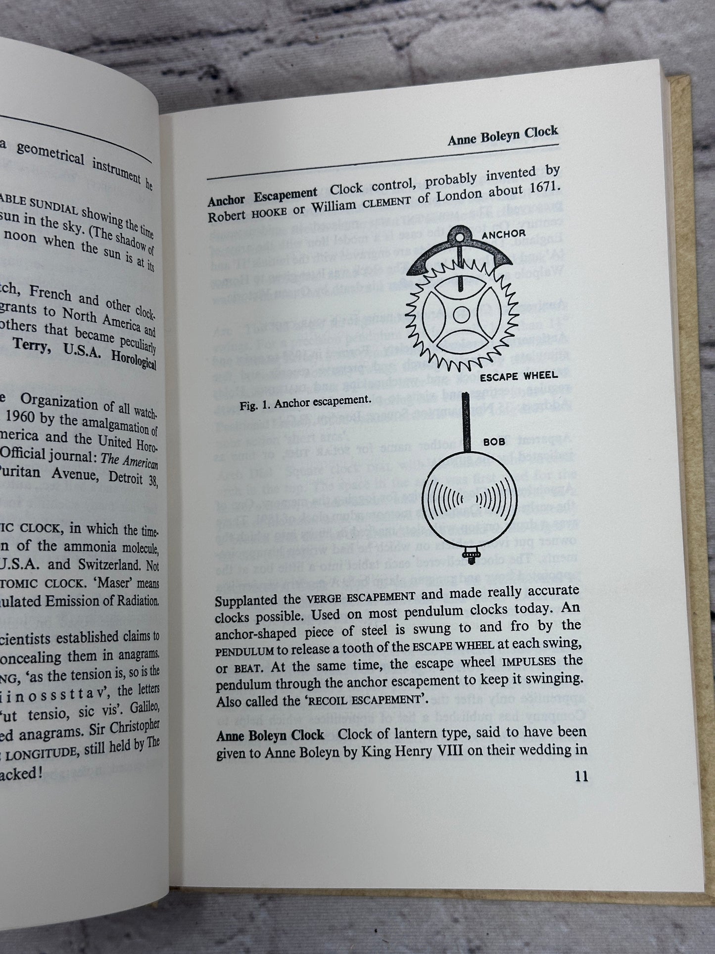 Dictionary of Clocks and Watches By Eric Bruton [2nd Edition · 1971]