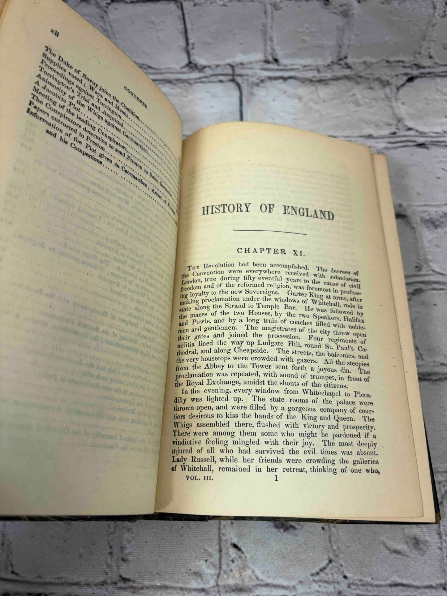The History of England from the Accession of James II  (Vol. 3)