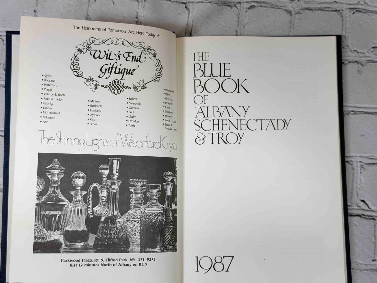 The Blue Book of Albany, Schenectady & Troy 1987