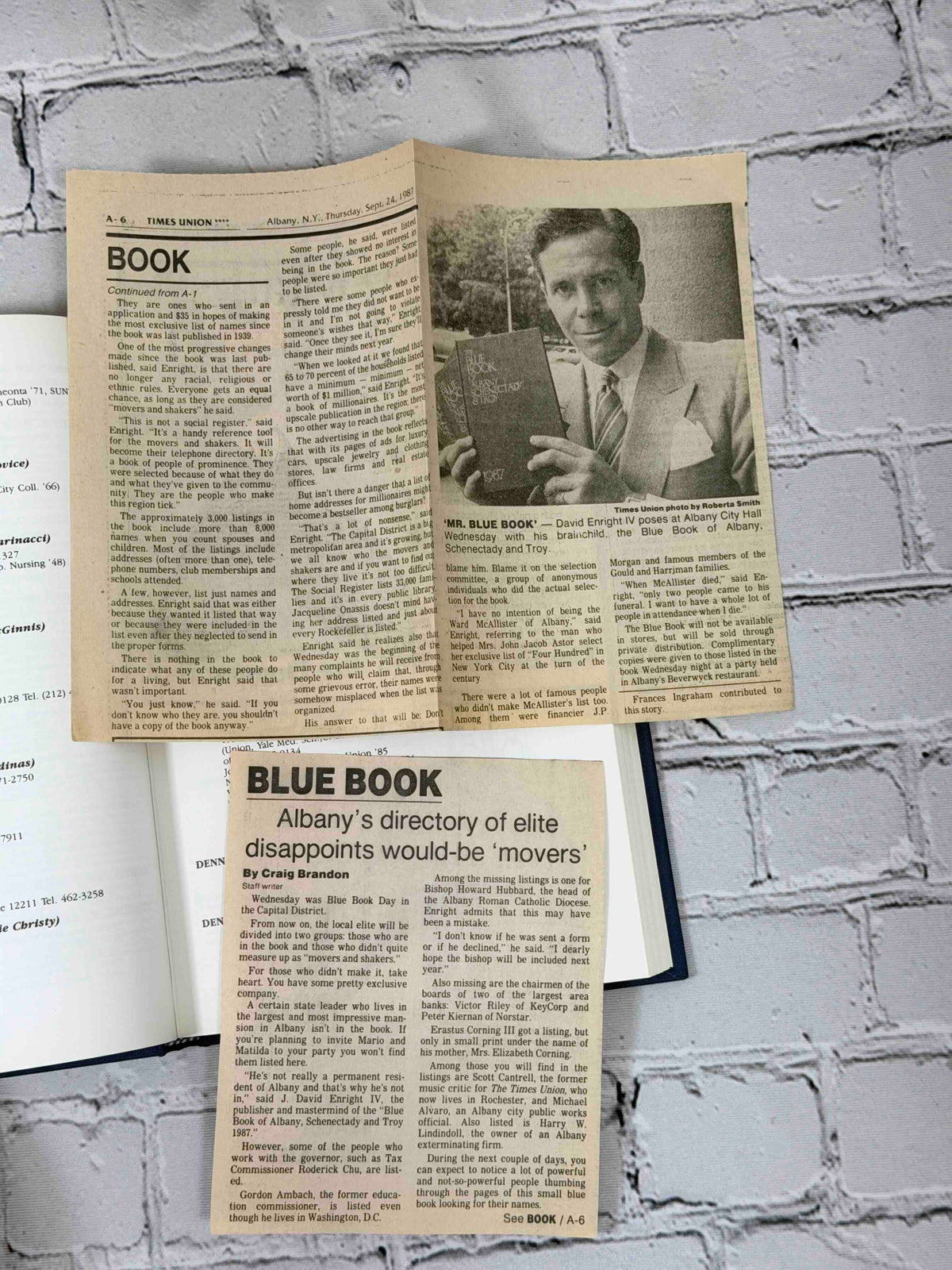 The Blue Book of Albany, Schenectady & Troy 1987