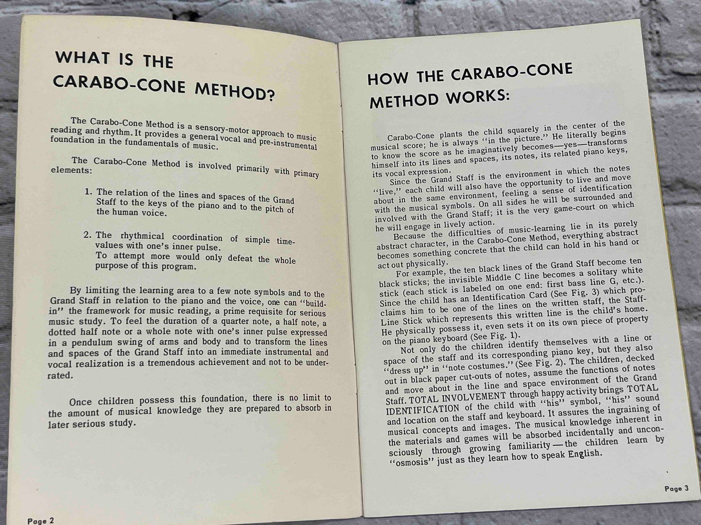 The Carabo-Cone Method in Action