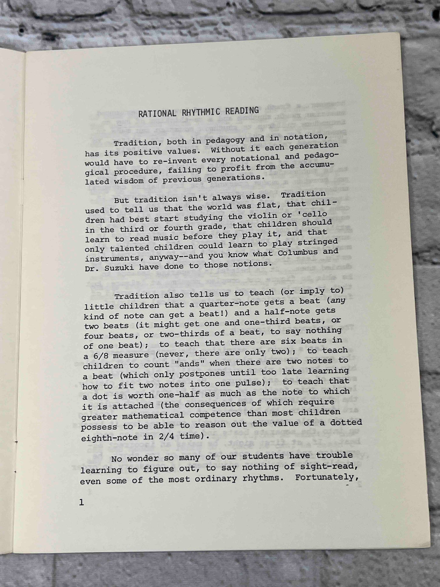 Rational Rhythmic Reading