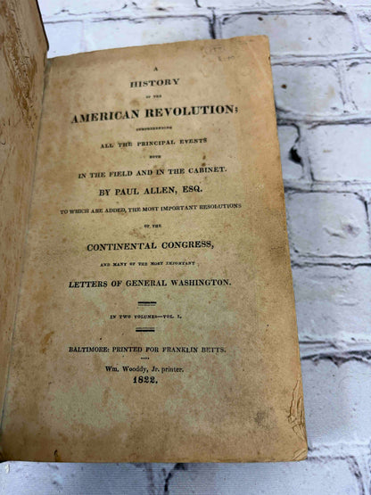 A History of the American Revolution (Volume 1)