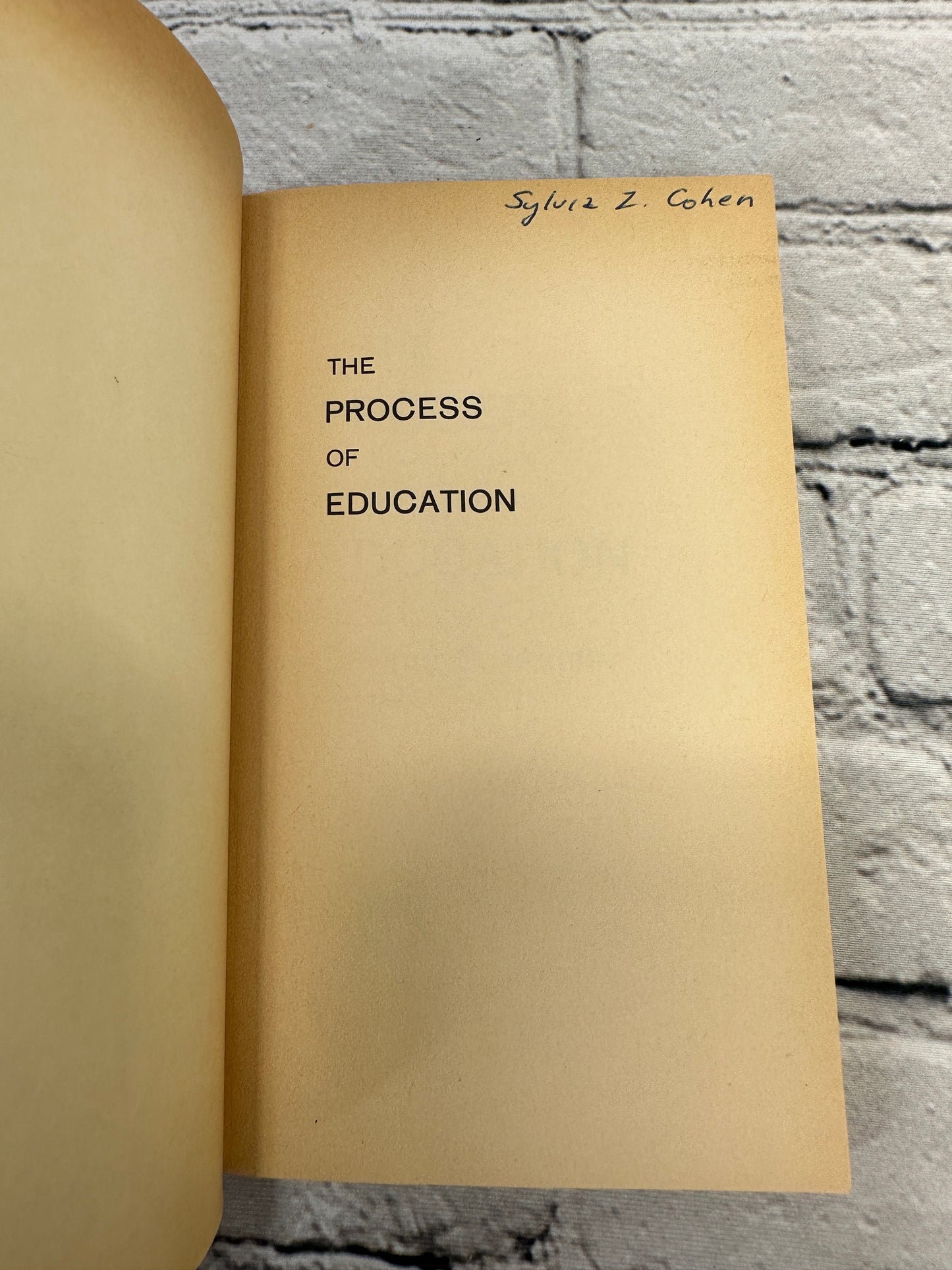 The Process of Education by Jerome S Bruner [1960 · Vintage Books]