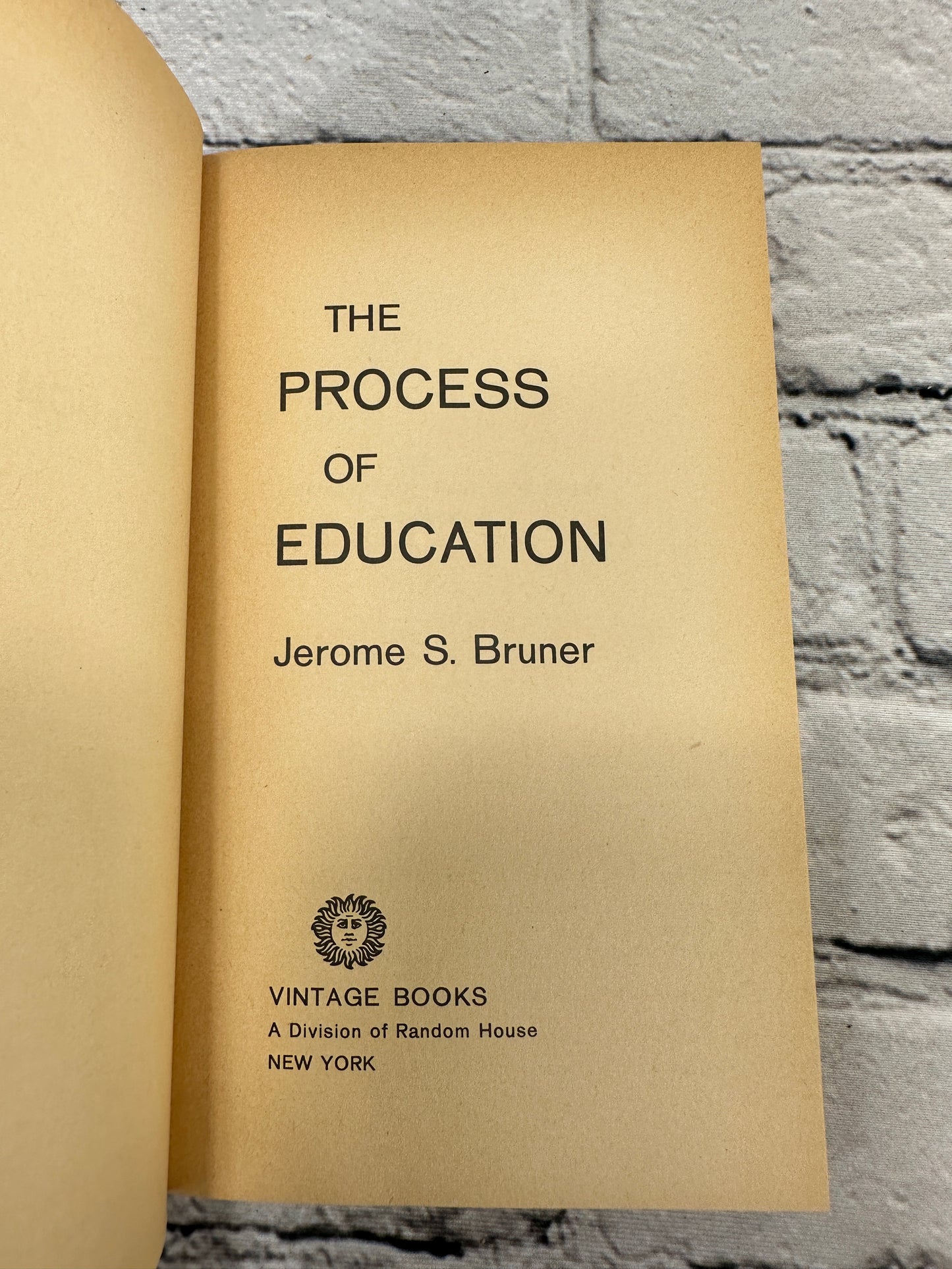 The Process of Education by Jerome S Bruner [1960 · Vintage Books]