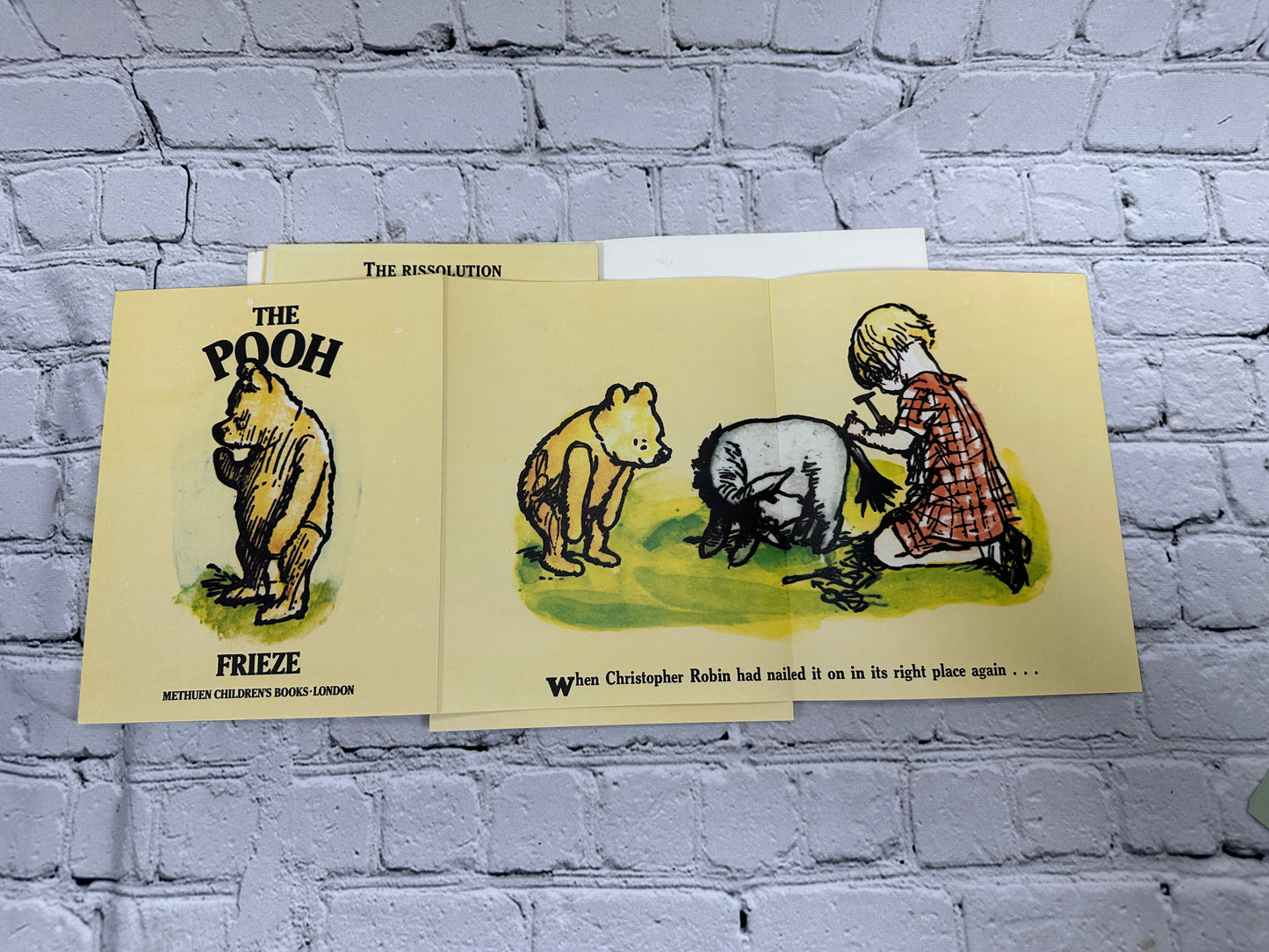 The Pooh Frieze text by A.A. Milne [1st Print · 1979]