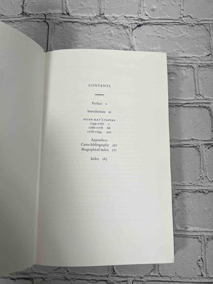 Papers on Peter May, land surveyor, 1749-1793