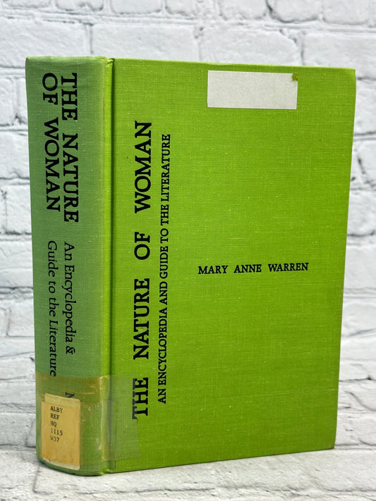 The Nature Of Woman An Encyclopedia & Guide...by Mary Anne Warren [1980]