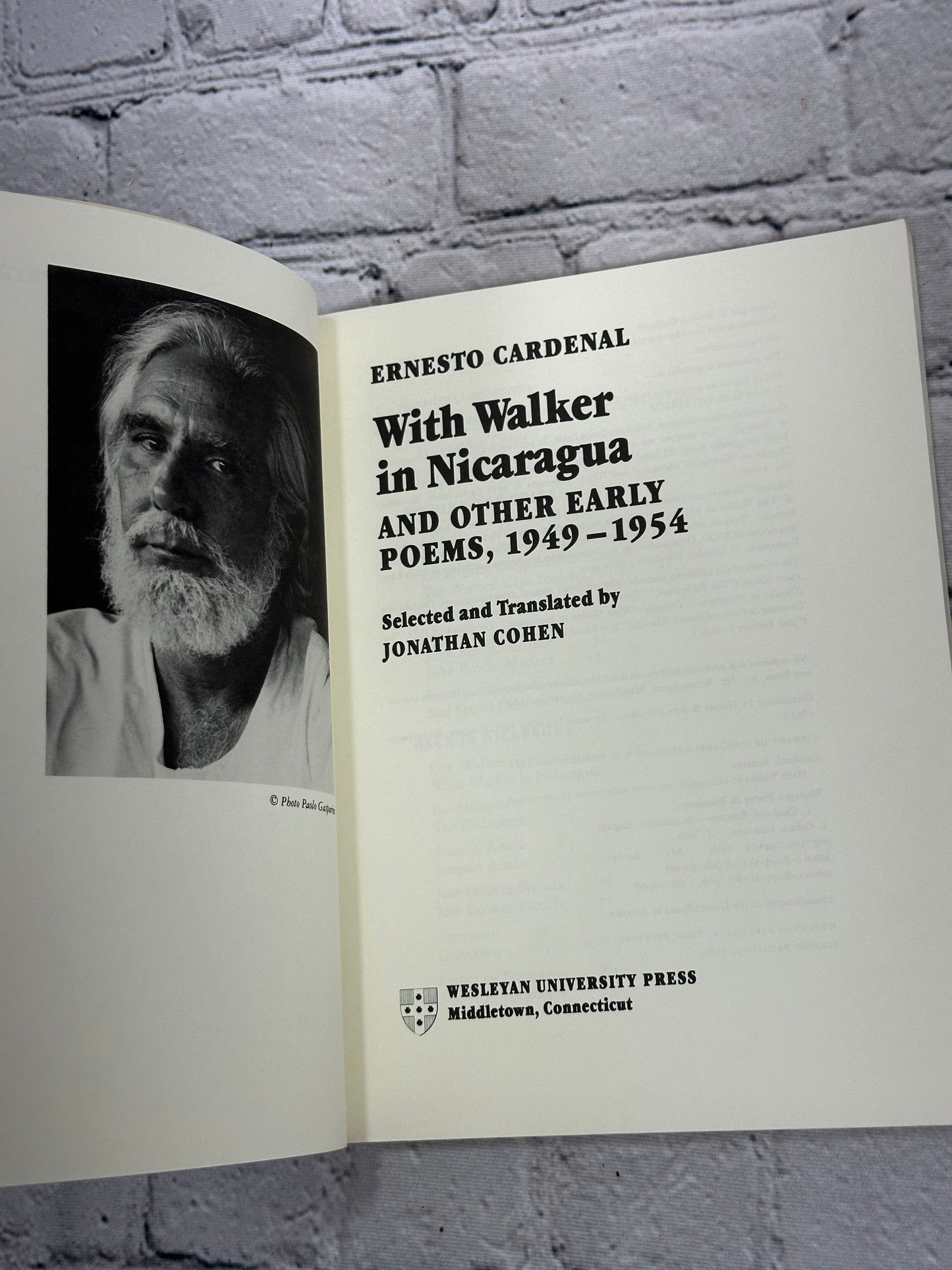 With Walker in Nicaragua and Other Early Poems by Ernesto Cardenal [1985]