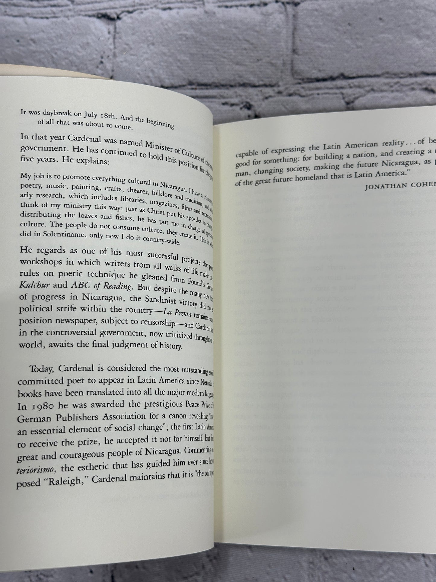 With Walker in Nicaragua and Other Early Poems by Ernesto Cardenal [1985]