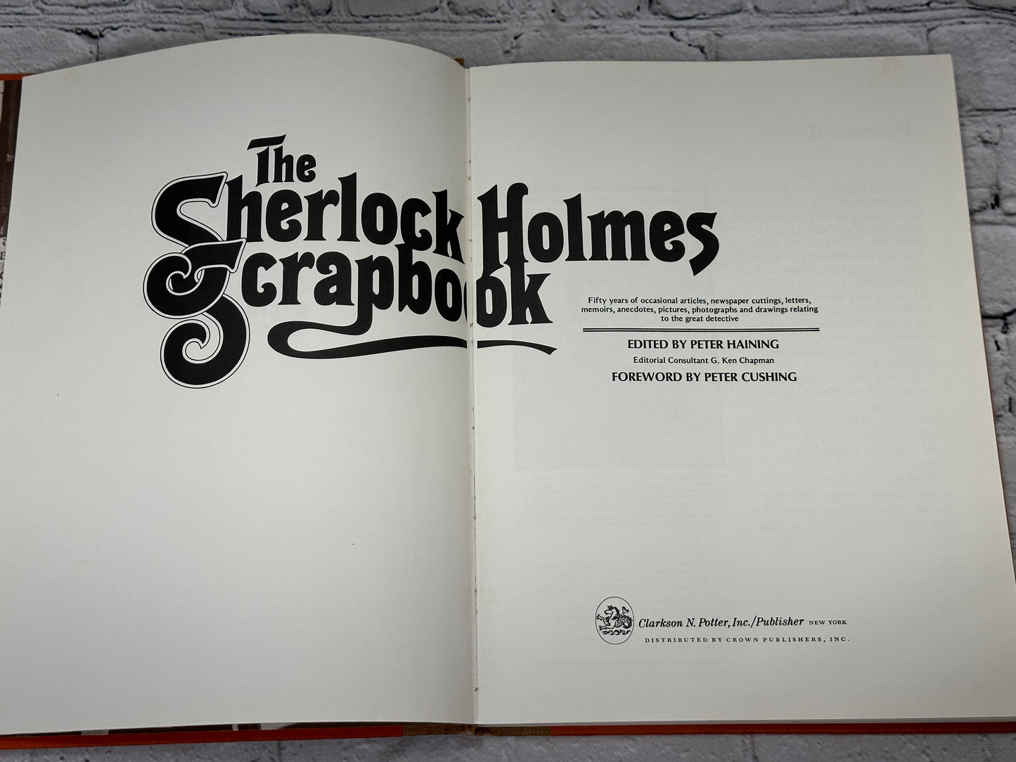 The Sherlock Holmes Scrapbook by Peter Haining [1975 · 3rd Print]