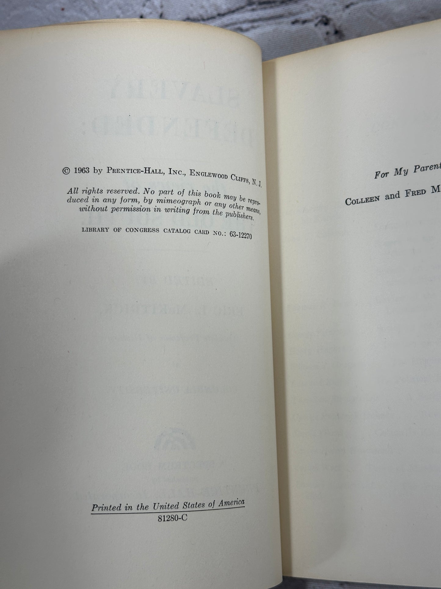 Slavery Defended The Views of the Old South by Eric L McKitrick [1st Ed. · 1963]