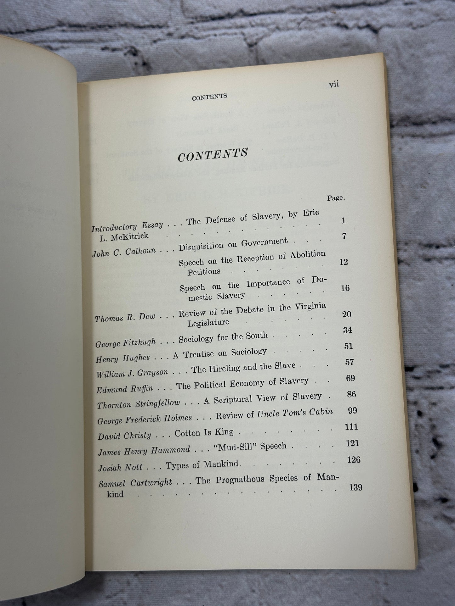 Slavery Defended The Views of the Old South by Eric L McKitrick [1st Ed. · 1963]