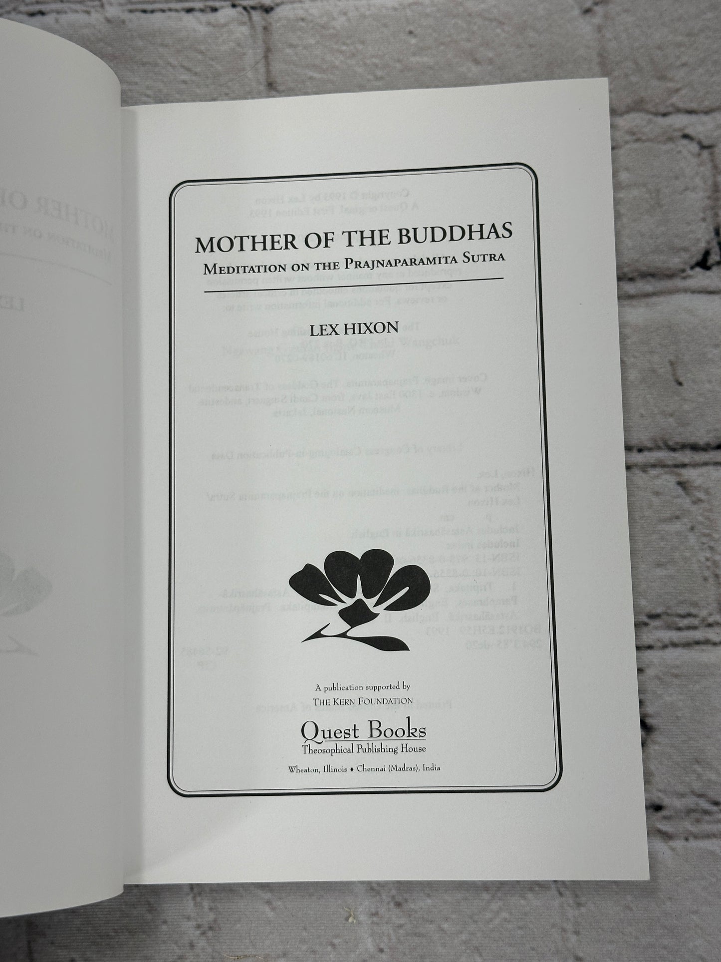 Mother of the Buddhas: Meditations on the Prajnaparamita Sutra [2007]