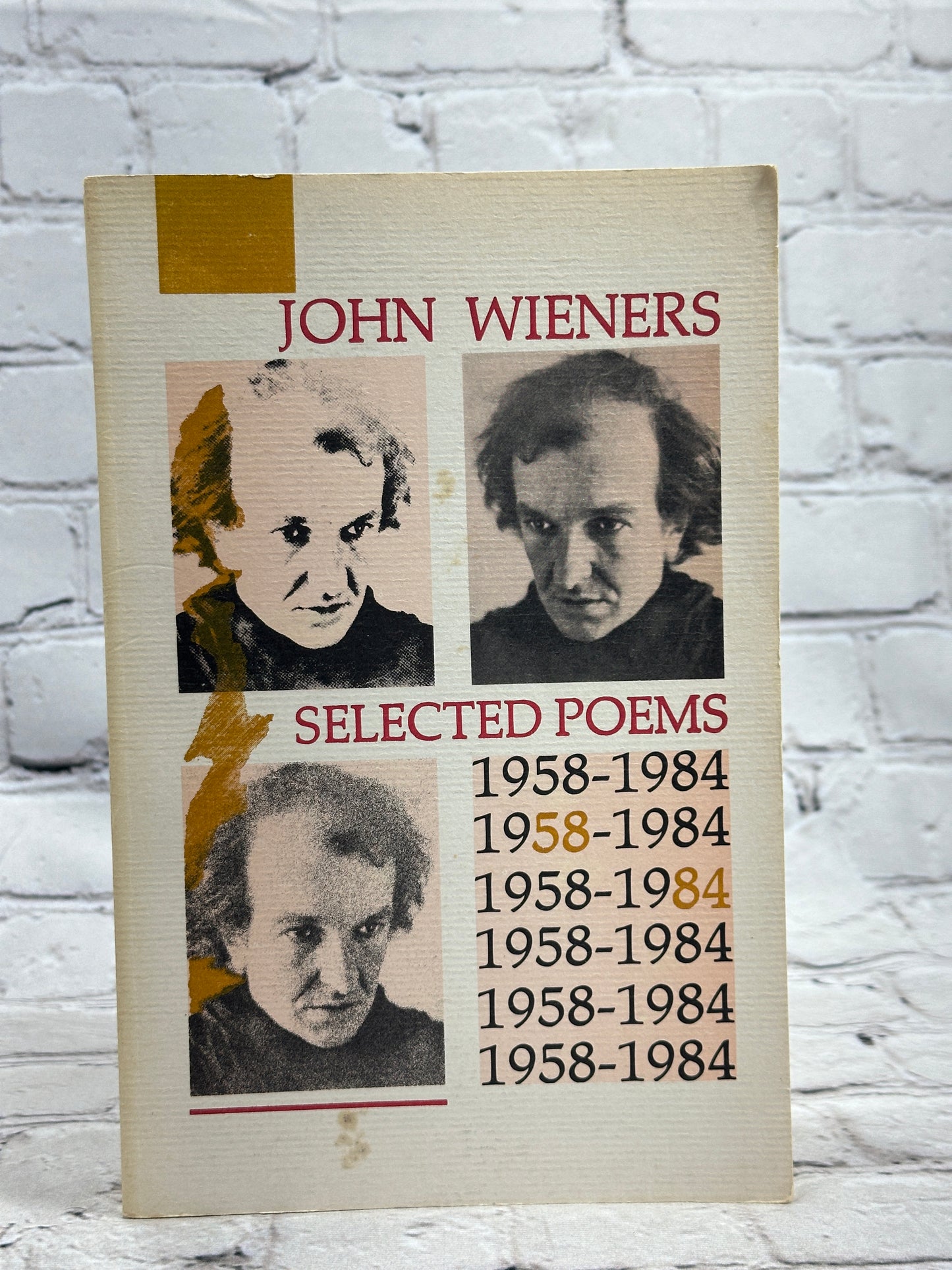 Selected Poems: 1958-1984 by John Wieners [1986]