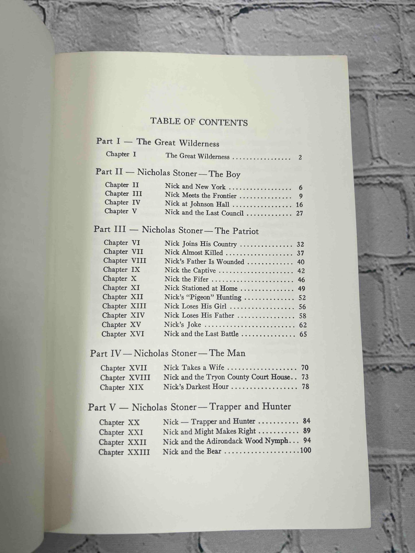 The Saga of Nicholas Stoner, or A Tale of the Adirondacks (Signed)