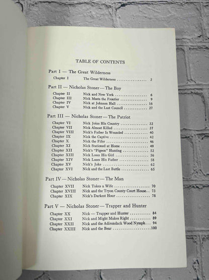 The Saga of Nicholas Stoner, or A Tale of the Adirondacks (Signed)