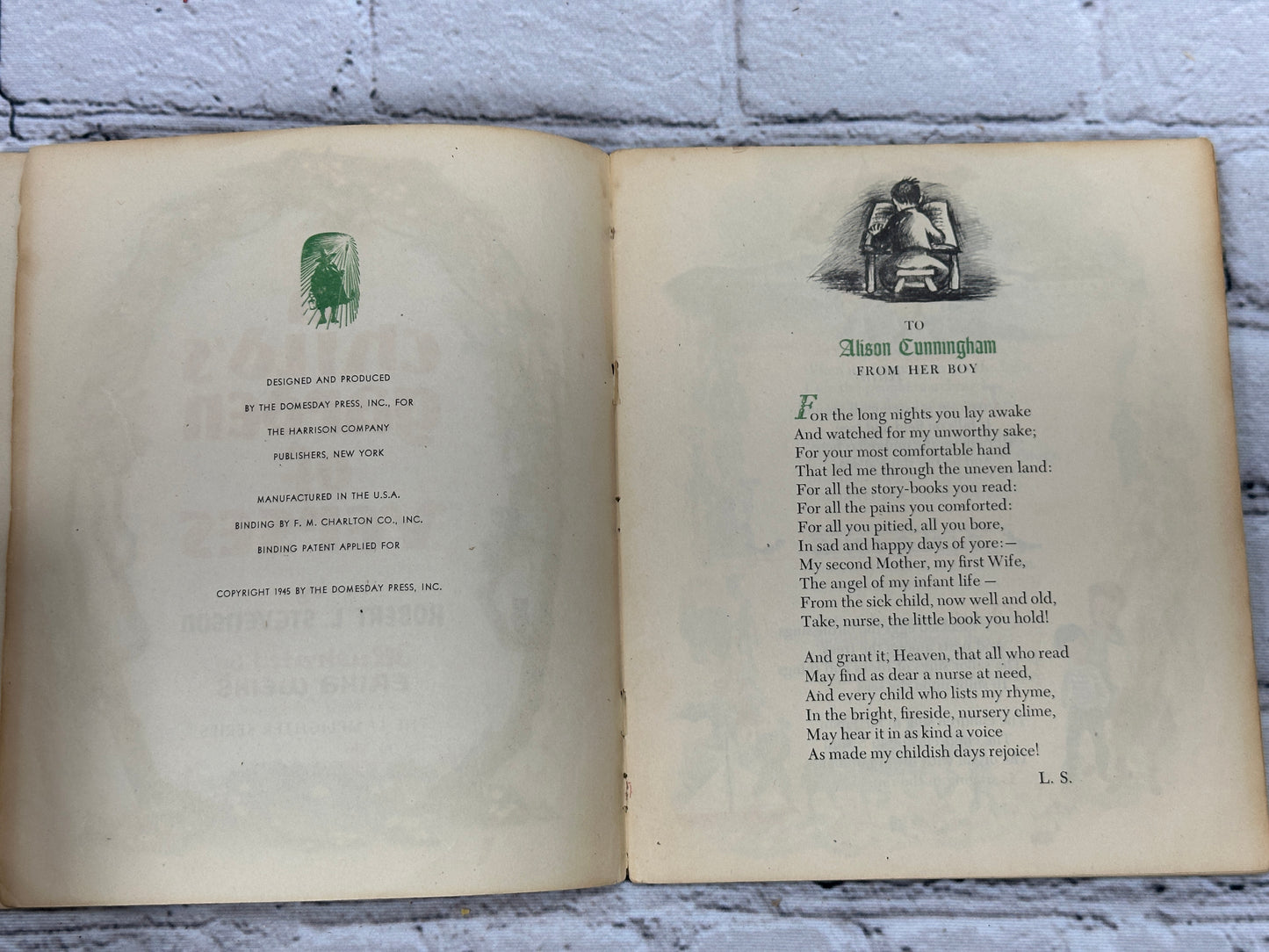 A Childs Garden Of Verses by Robert L. Stevenson [Lamplighter Series · 1945]