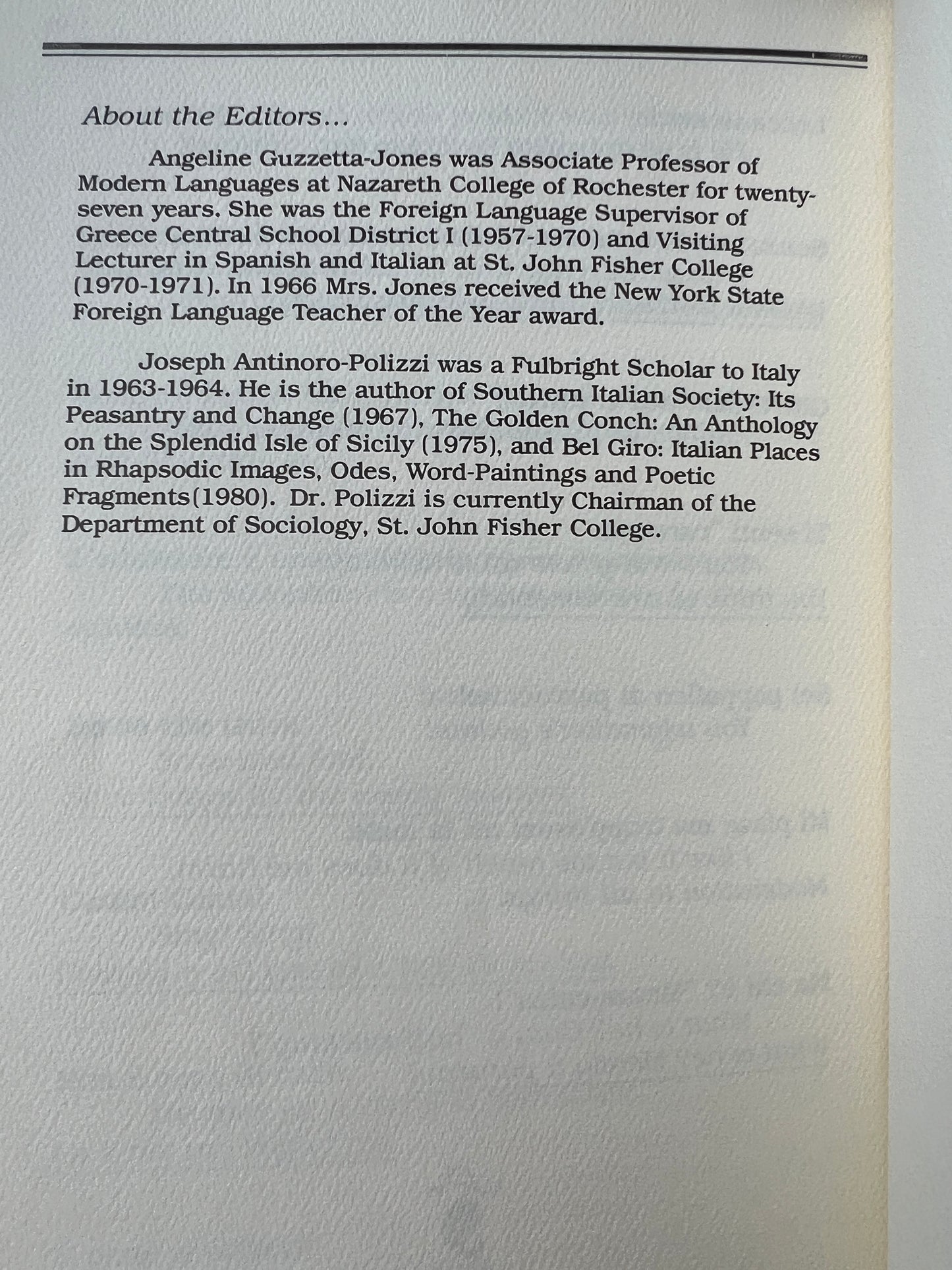 Grandmother Said It Best A Treasury of Italian Proverbs [1st Edition · 1980]