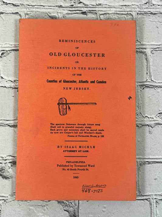 Reminiscences of Old Gloucester, Atlantic and Camden, NJ