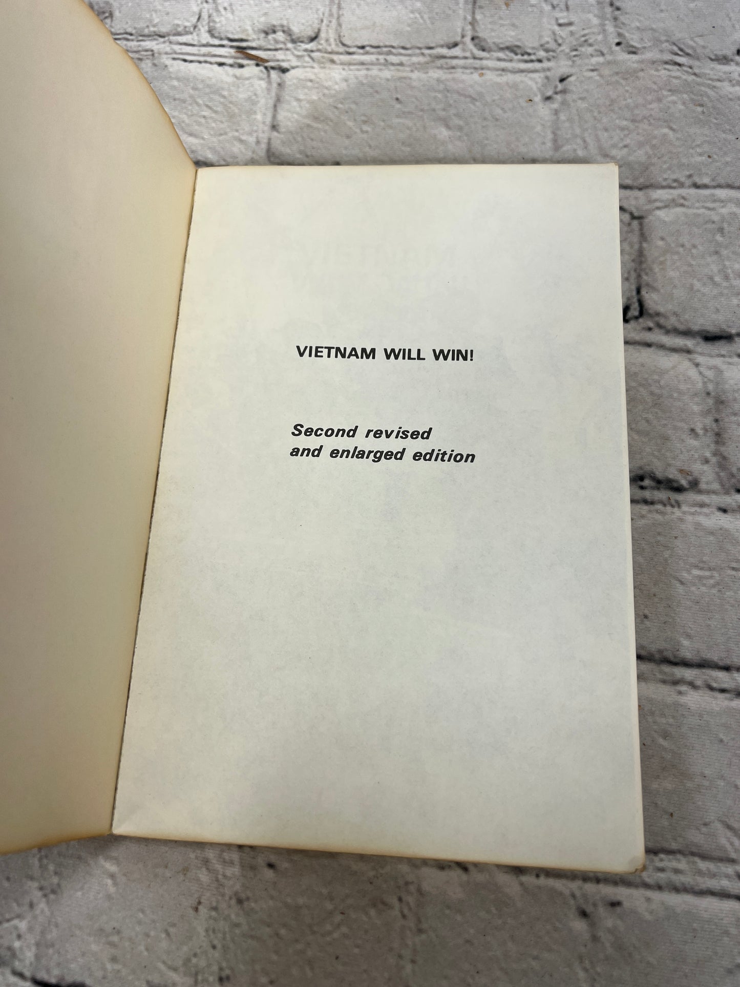 Vietnam Will Win! by Wilfred G. Burchett [2nd Revised & Enlarged Edition · 1970]