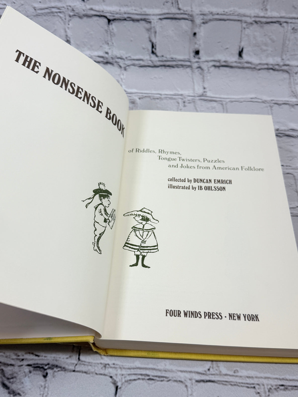 The Nonsense Book of Riddles, Rhymes, Tongue Twisters, Puzzles and Jokes from American Folklore