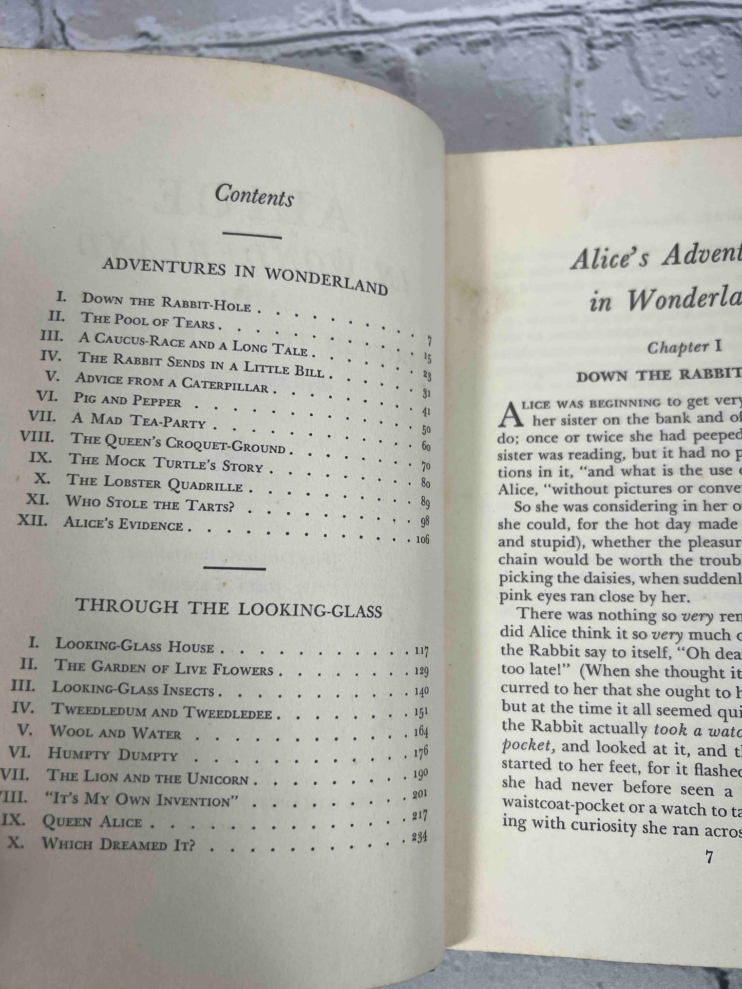 Alice in Wonderland and Through the Looking Glass