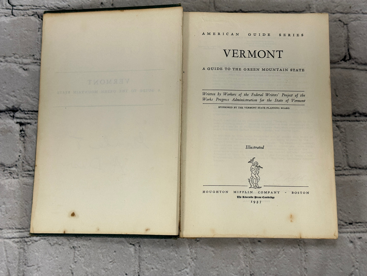 Vermont: A Guide to the Green Mountain State (1937)