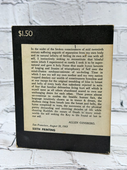 Kaddish and Other Poems 1958-1960