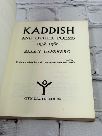 Kaddish and Other Poems 1958-1960
