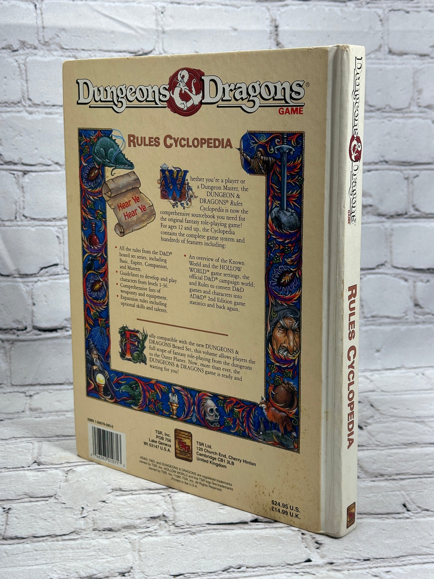 Rules Cyclopedia Dungeons & Dragons [1st Edition · 1991 · TSR 1071]