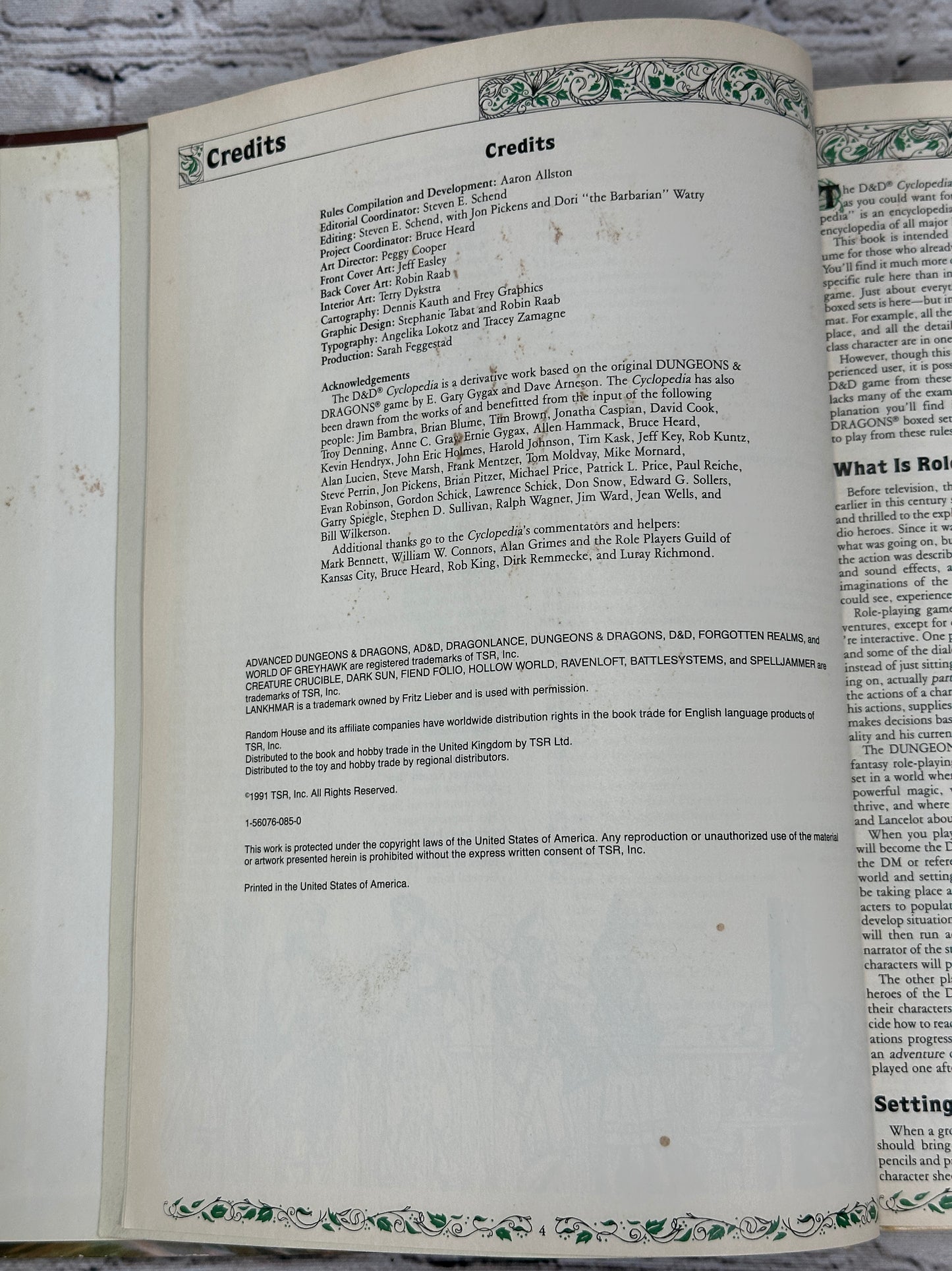 Rules Cyclopedia Dungeons & Dragons [1st Edition · 1991 · TSR 1071]