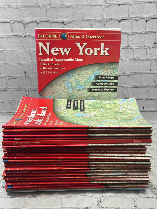 DeLorme Atlas & Gazetteer [ Lot of 27]
