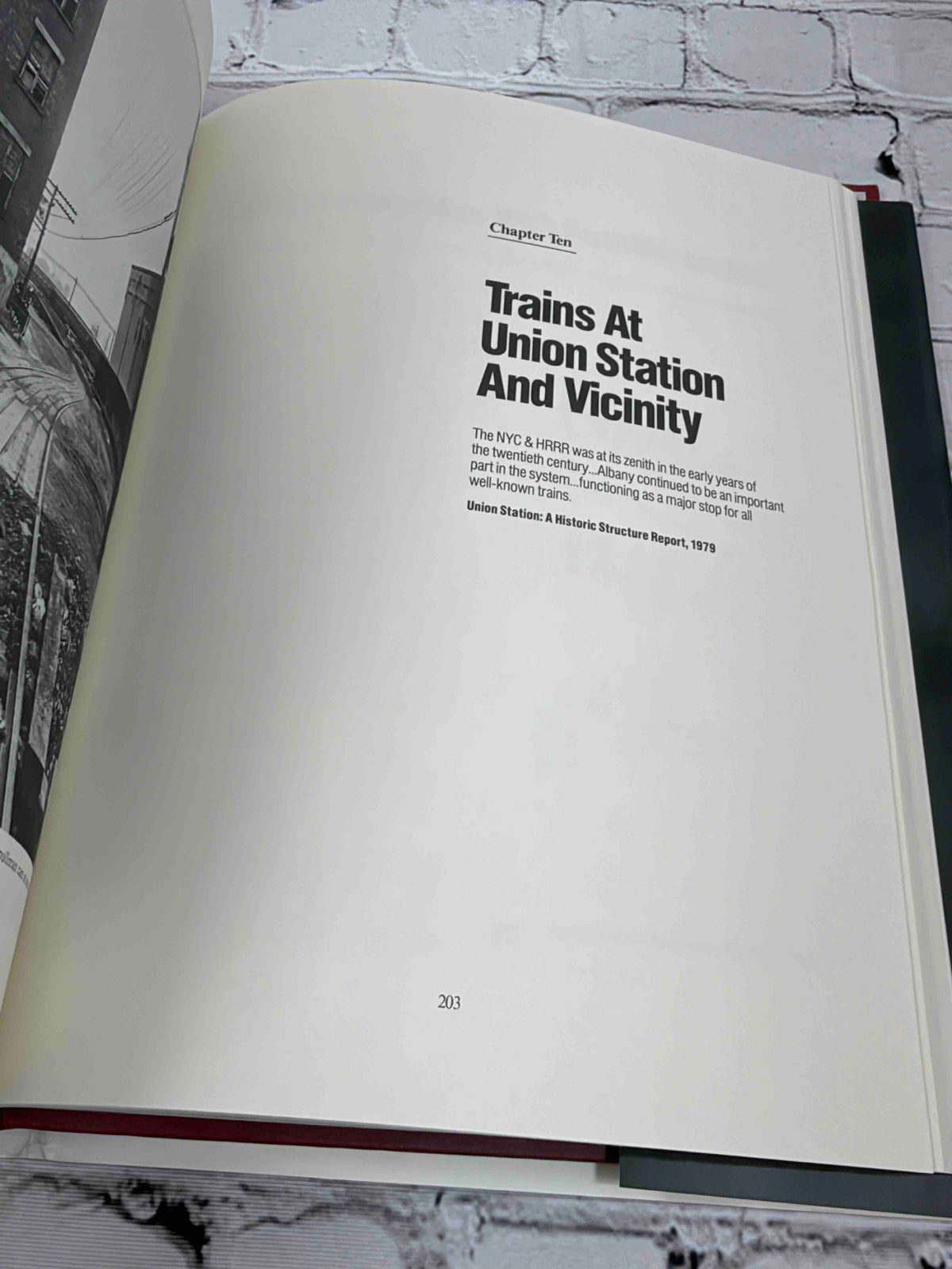 Old Albany Volume V: Union Station by Morris Gerber, 1989 hardcover - chapter opening