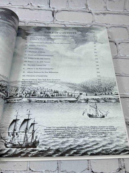 Albany: Capital City on the Hudson by John J. McEneny, 2006 signed second edition - contents page