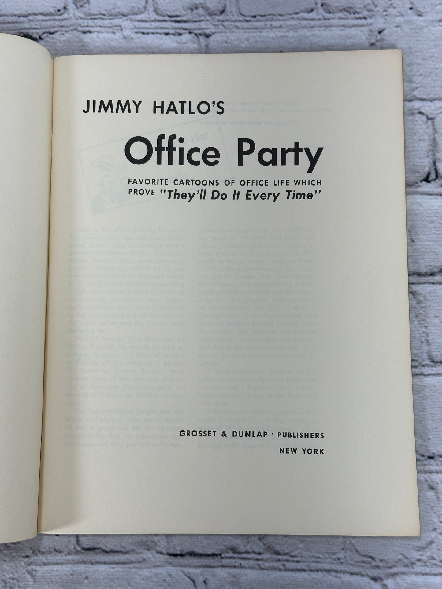 Jimmy Hatlo’s Office Party: 100 Cartoons of office life [1957]