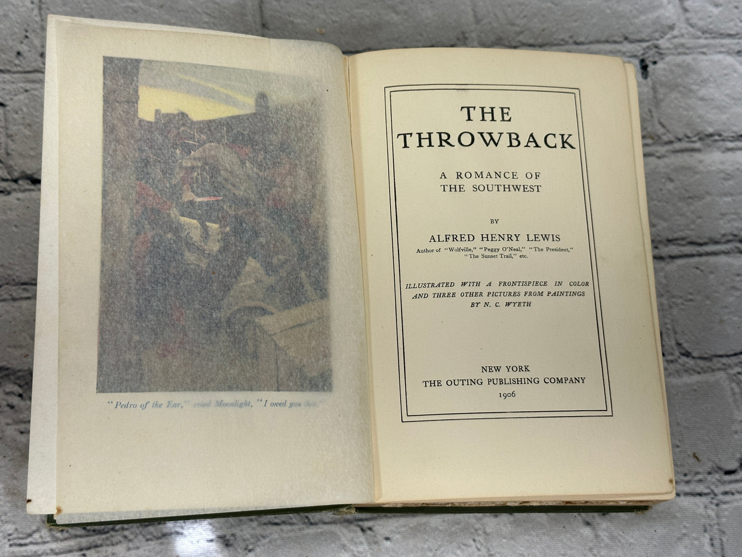 The Throwback by Alfred Henry Lewis  [1906 · First Edition]