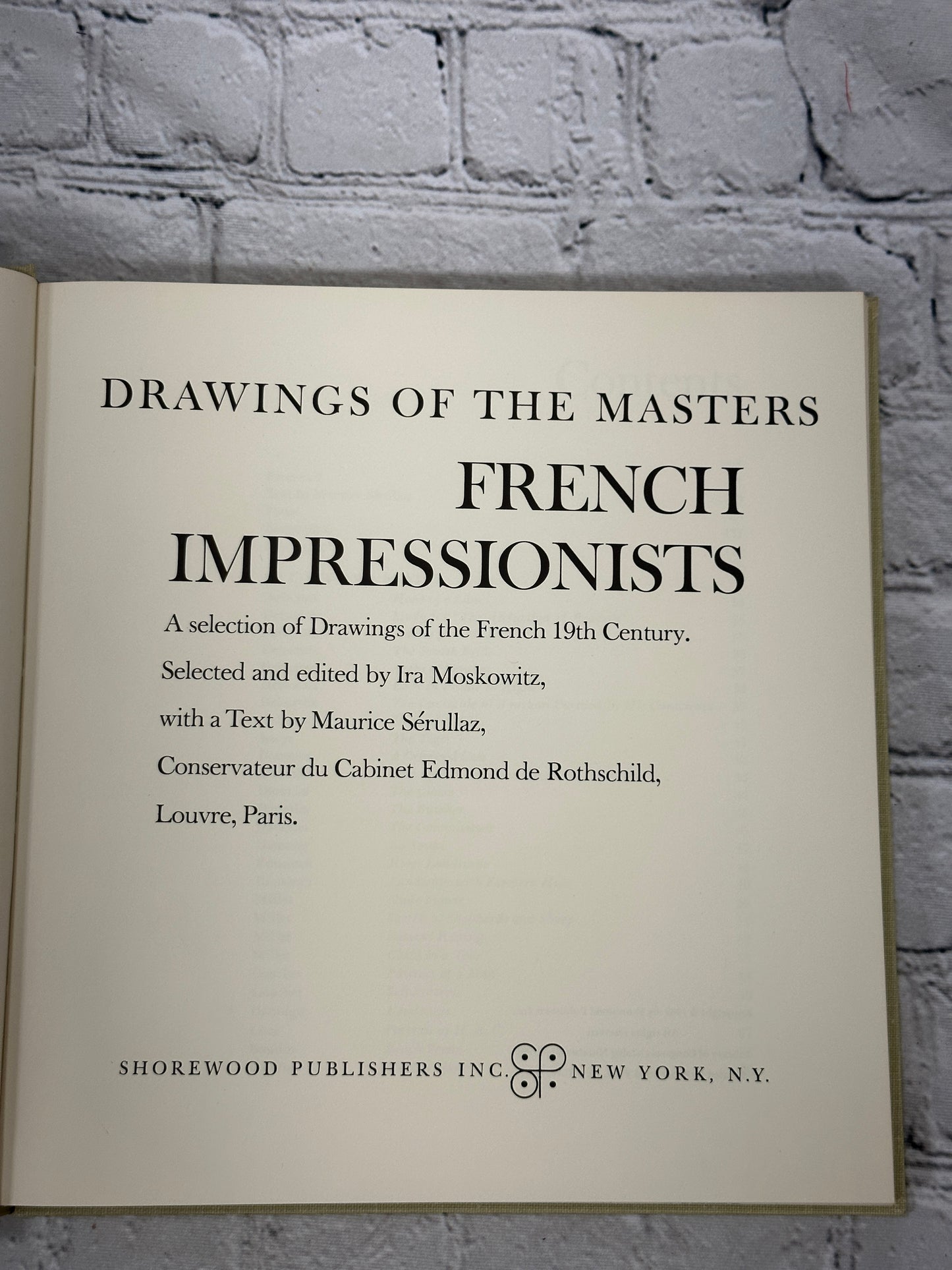 French Impressionists: A Selection of Drawings of the..by Ira Moskowitz [1962]