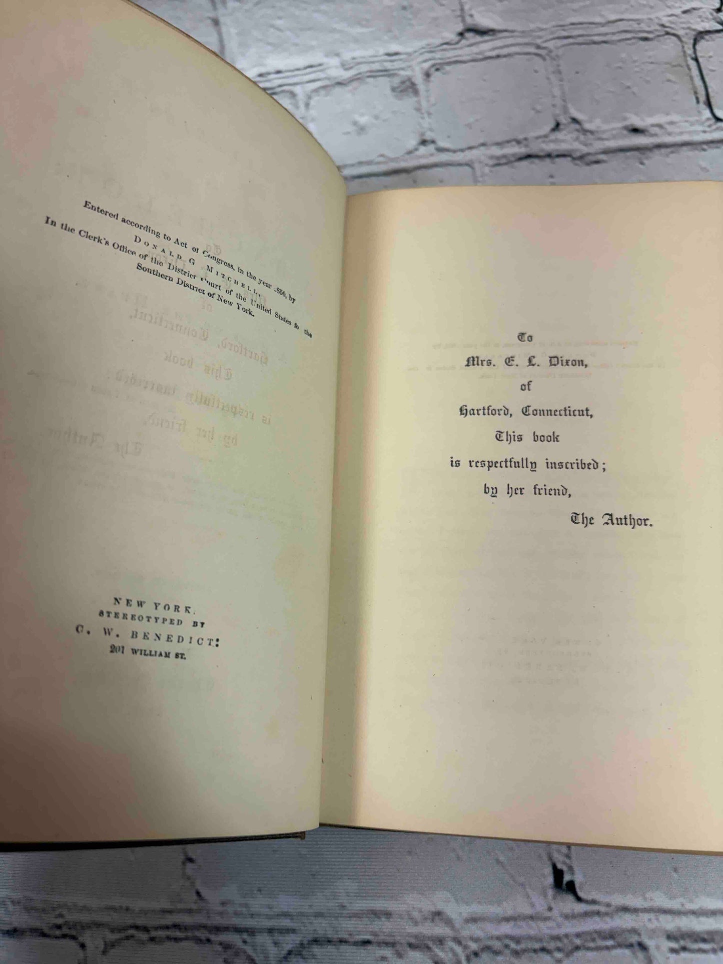 Reveries of a Bachelor: or, A Book of the Heart
