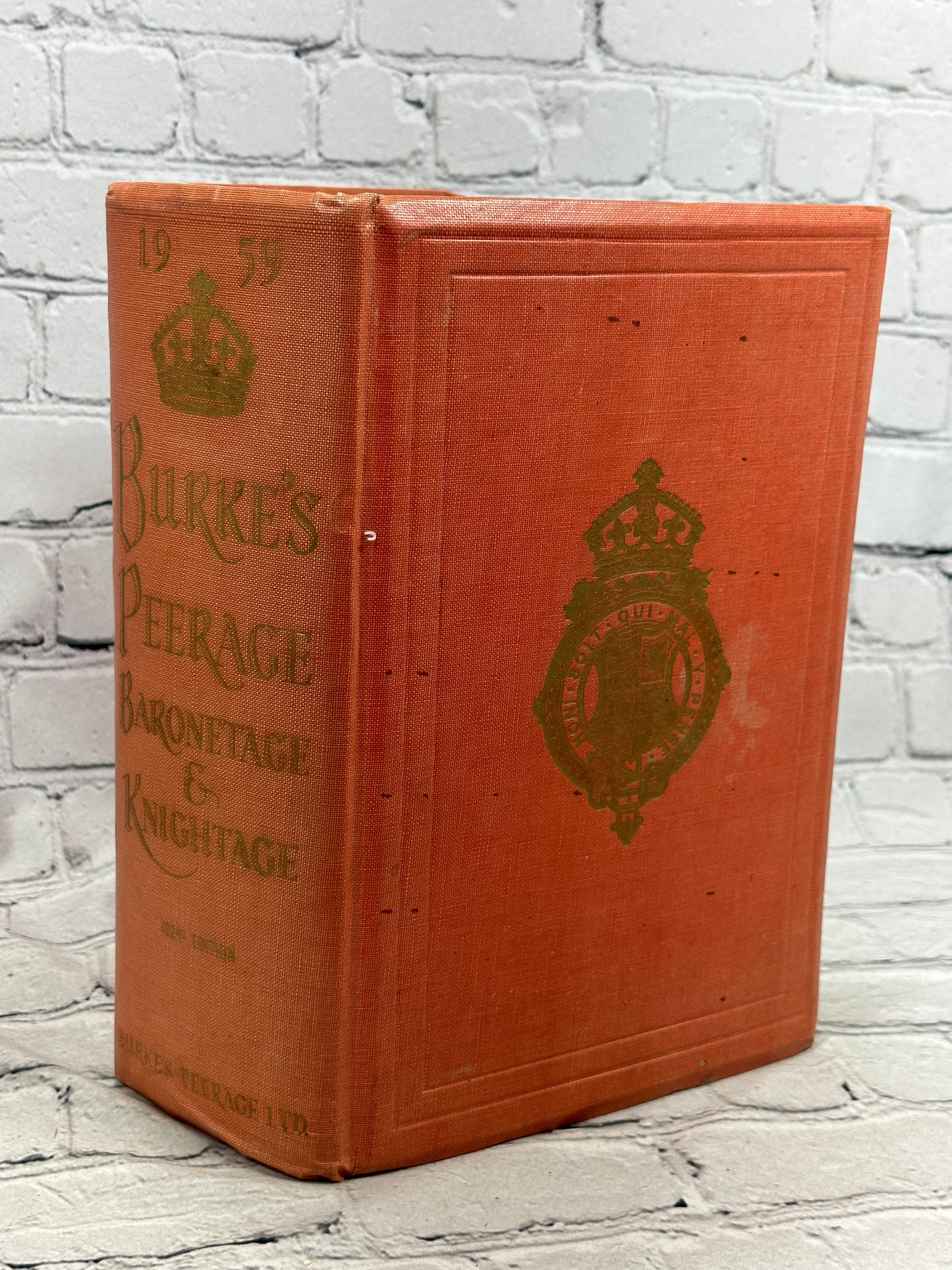 Burke's Genealogical & Heraldic History of of the Peerage 102nd Edition [1959]