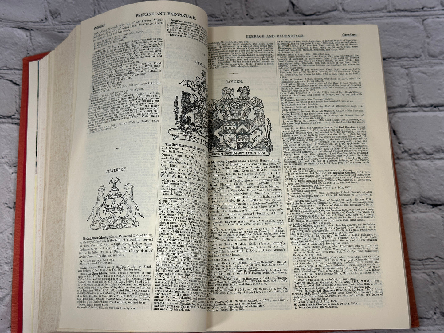 Burke's Genealogical & Heraldic History of of the Peerage 102nd Edition [1959]