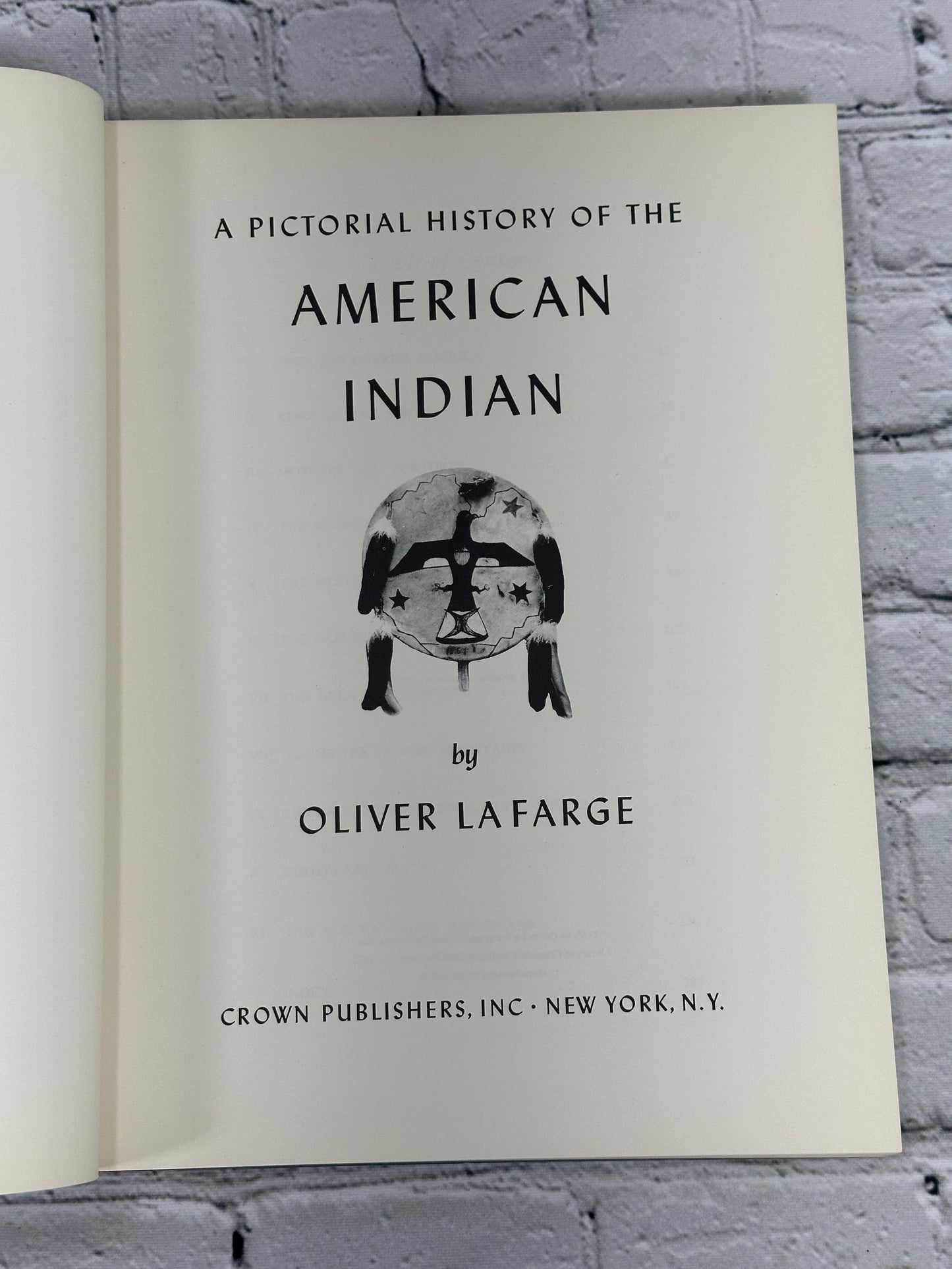 A Pictorial History of the American Indian by Oliver La Farge [1959]