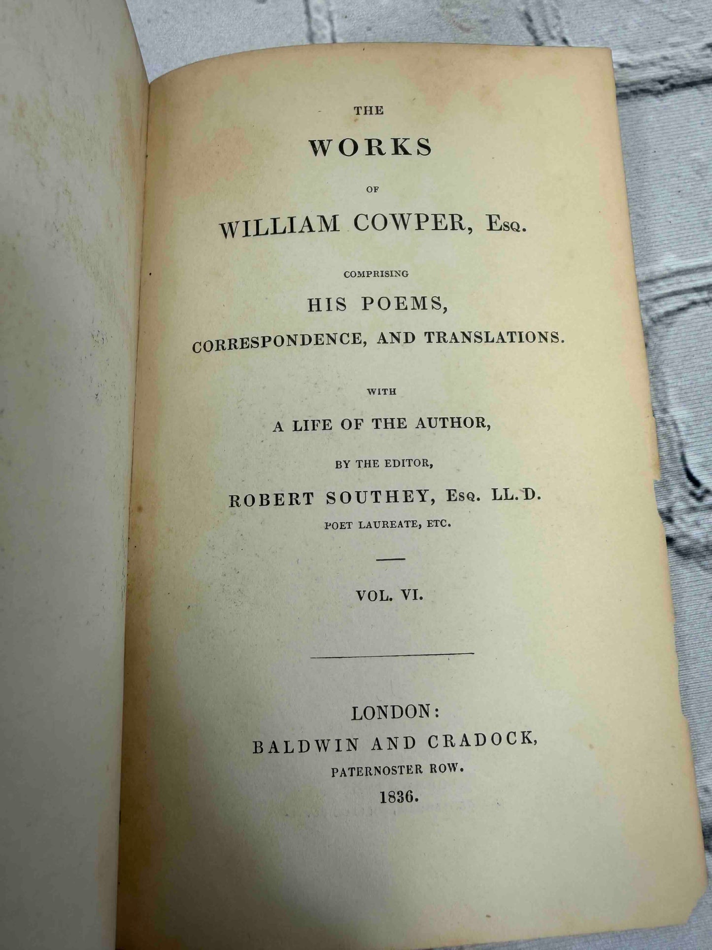 The Works of William Cowper (Vol. 6)