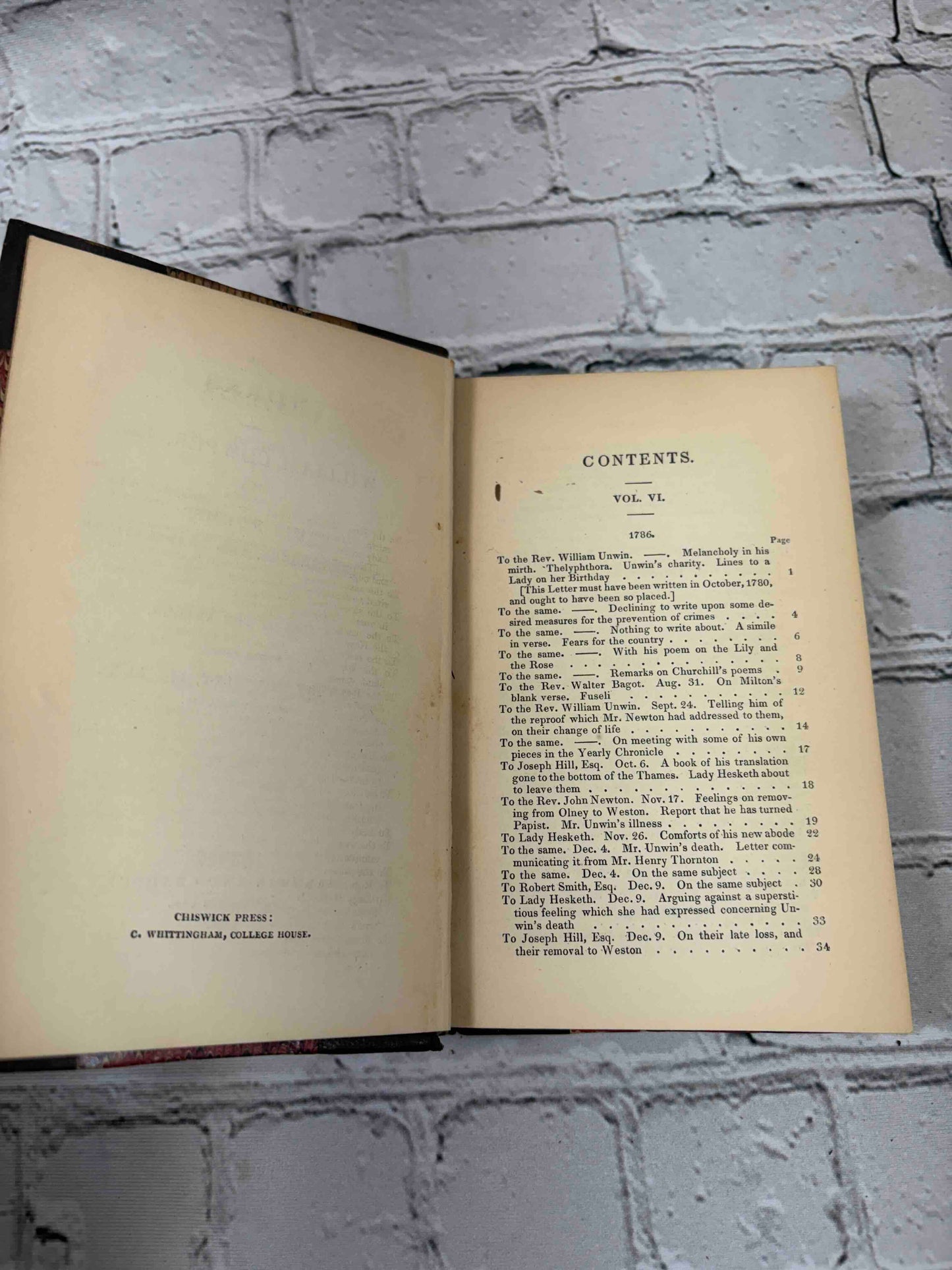 The Works of William Cowper (Vol. 6)