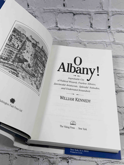 O Albany! by William Kennedy, 1983 Viking hardcover - title page