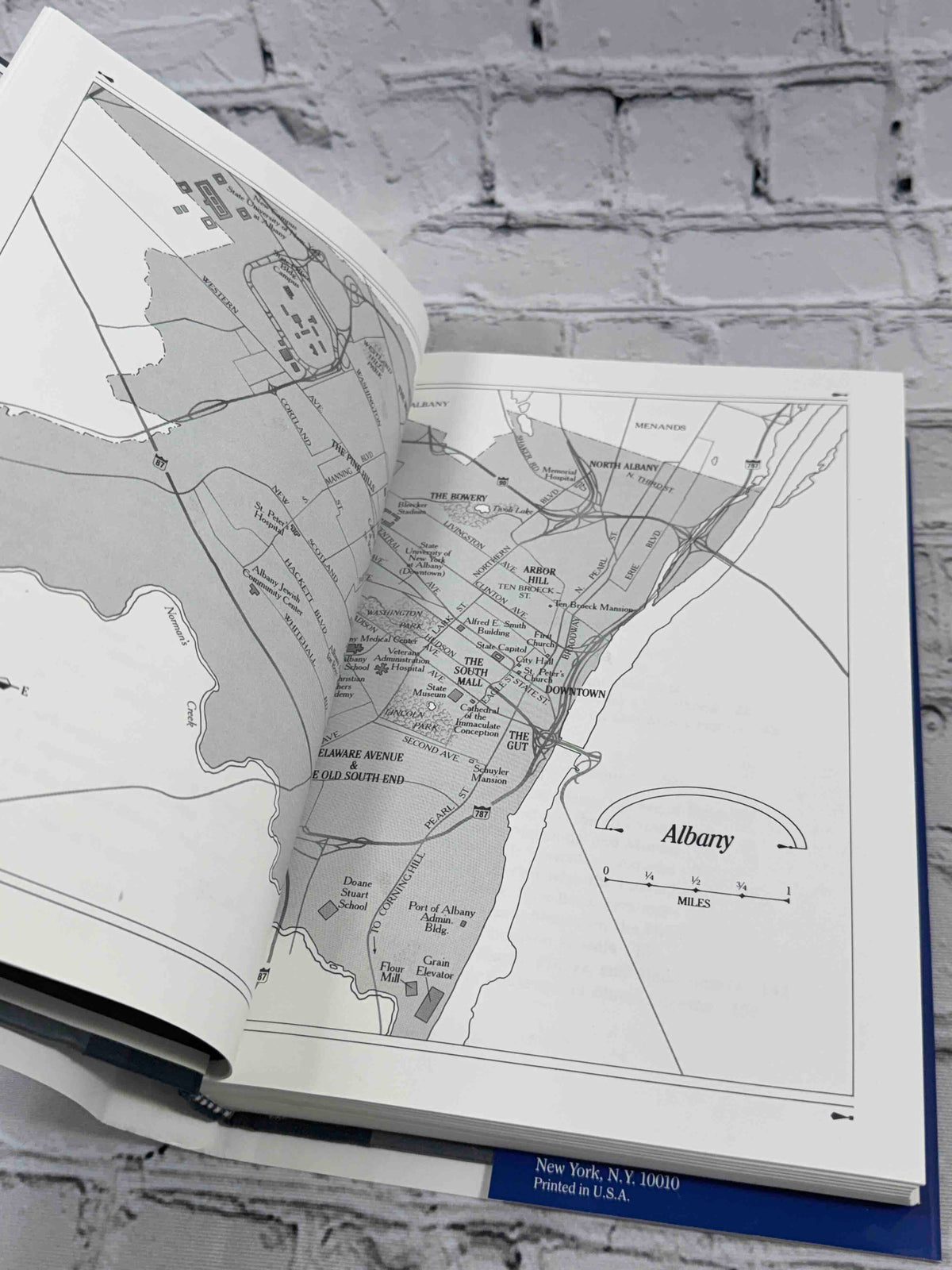 O Albany! by William Kennedy, 1983 Viking hardcover - map of Albany